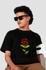 Black T-Shirts with Vibrant Cultural Artwork - Image 2