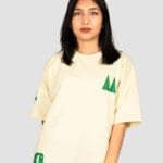 Unique Graphic Beige Oversized T-Shirts