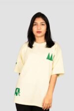 Unique Graphic Beige Oversized T-Shirts