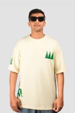 Unique Graphic Beige Oversized T-Shirts - Image 3