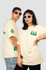 Unique Graphic Beige Oversized T-Shirts - Image 4