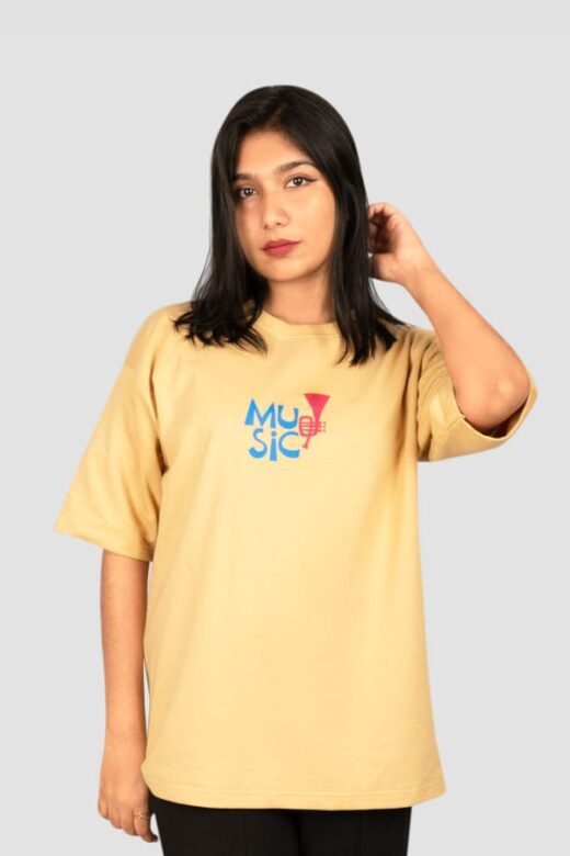 Skin Colour Music Oversized - T-Shirt