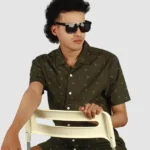 Men Printed Spread Collar Casual Shirt