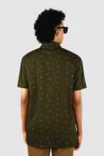 Men Printed Spread Collar Casual Shirt - Image 3