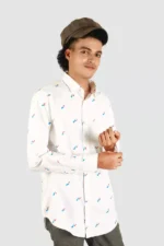 White Print Shirt - Image 2