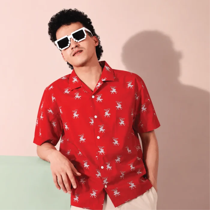 Printed cotton shirt - Image 3